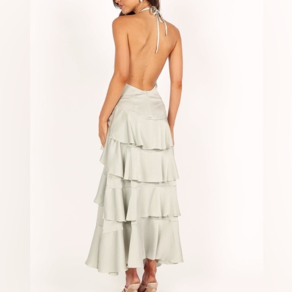 Petal & Pup Sage Green Rhean Tiered Maxi Dress - Picture 3 of 10
